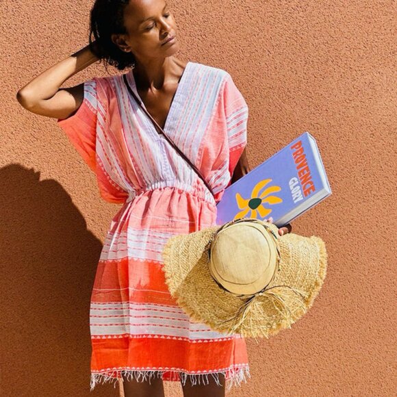 Lemlem Other - NWT Lemlem Safia Tunic Cover Up / Dress ~Handwoven Resortwear